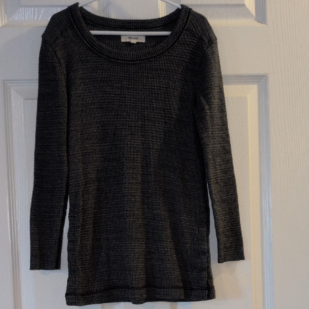 Madewell Charcoal Waffle Knit Thermal